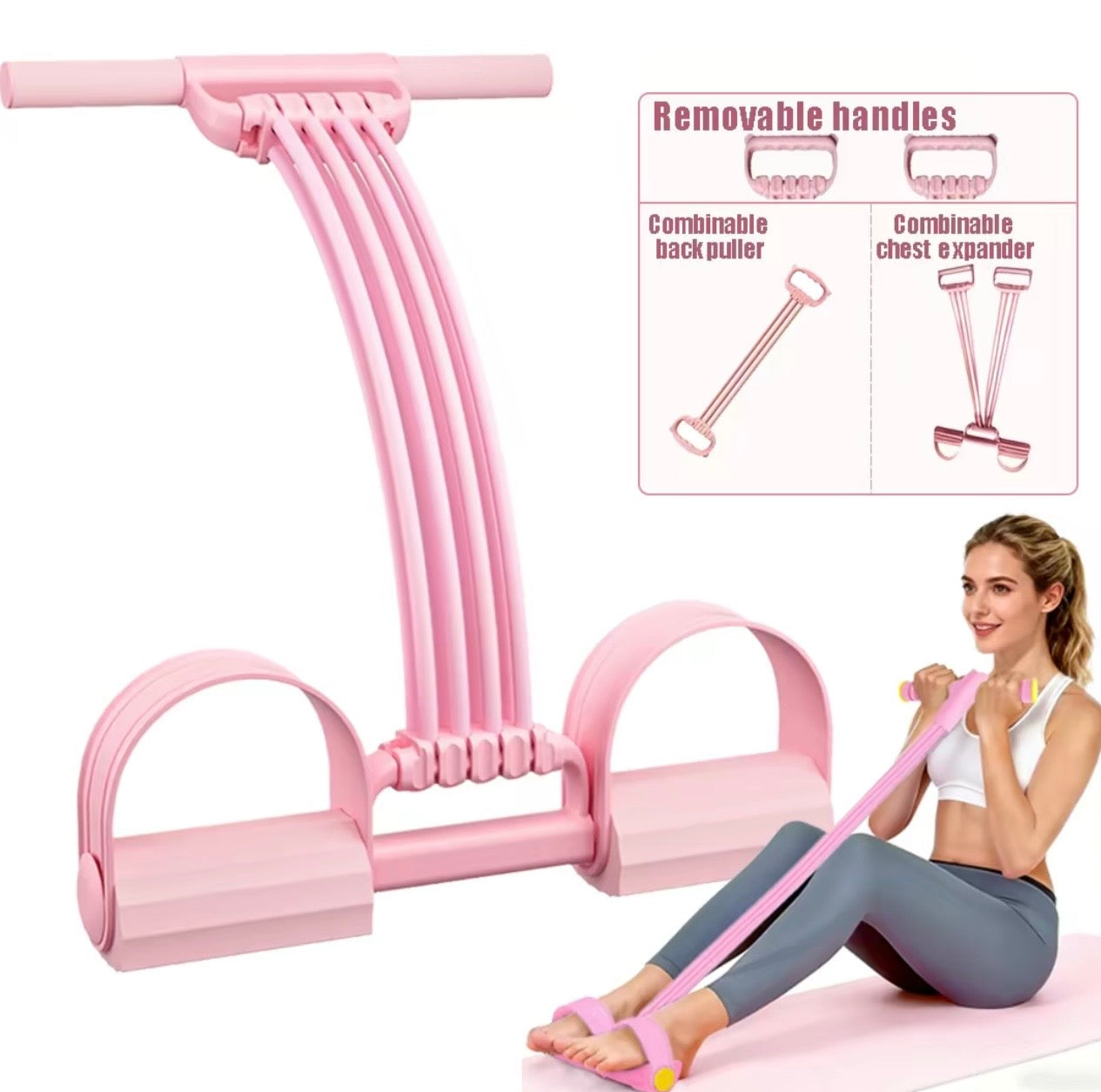 3-in-1 Multifuncitional Pedal Resistance Band